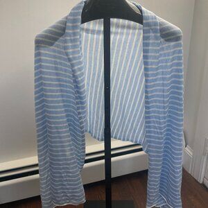 Ann Taylor Blue and White Scarf/Shawl